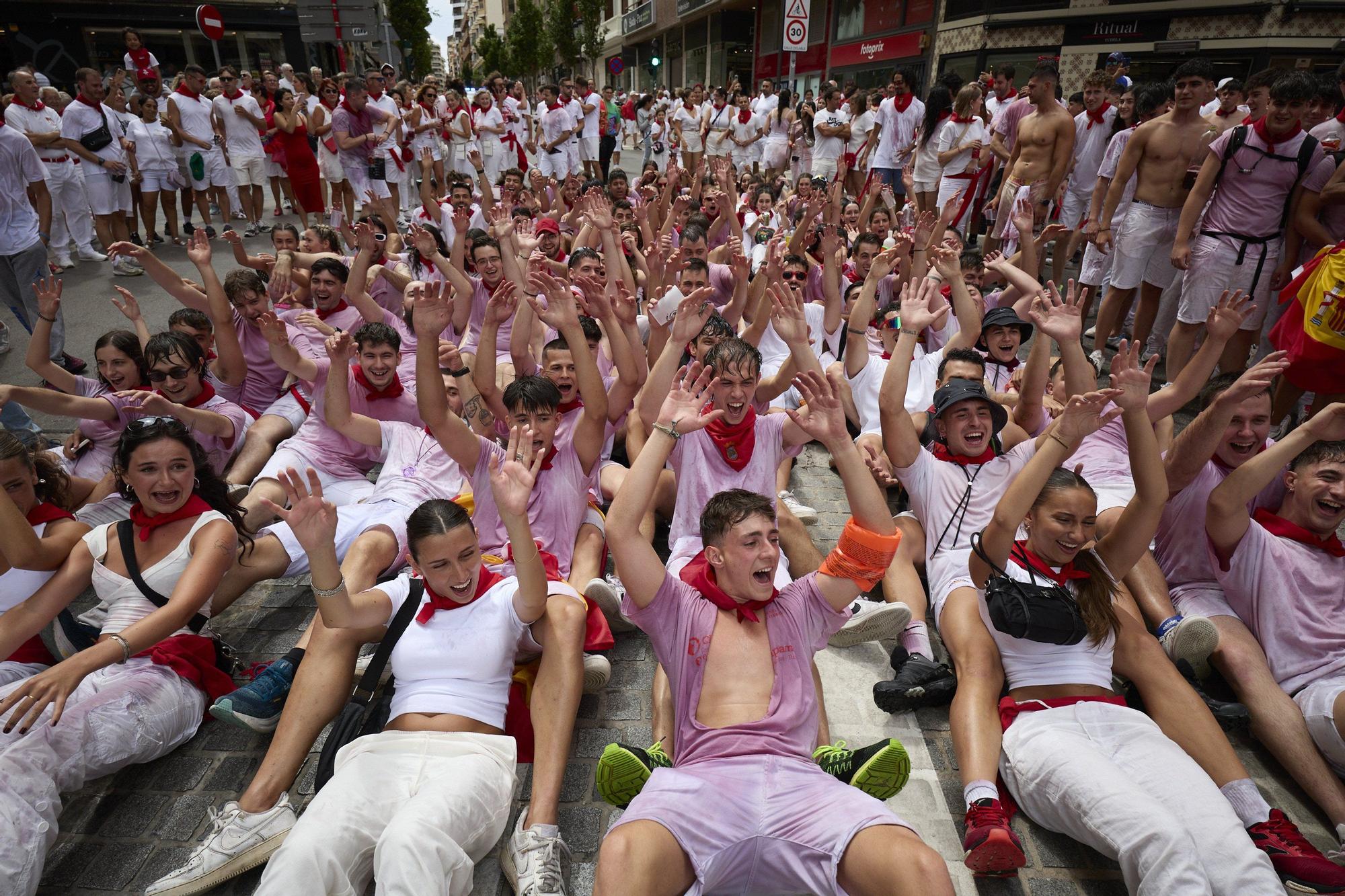 Fotos del cohete de las fiestas de Tudela 2025