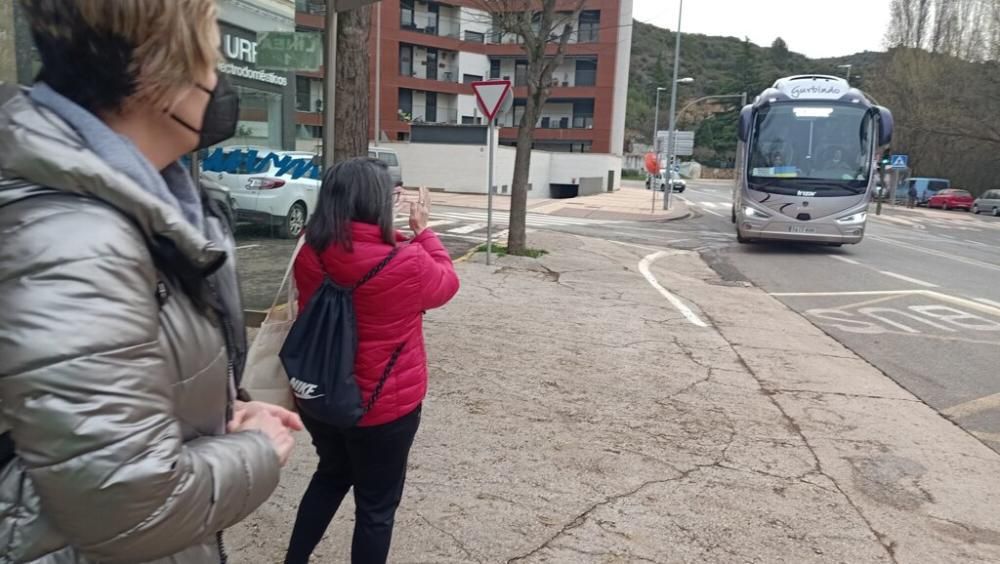 Los 38 ucranianos del autobús de Estella-Lizarra ya descansan en Navarra