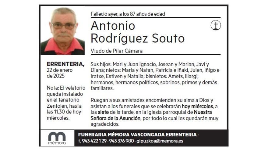 ANTONIO RODRIGUEZ SOUTO