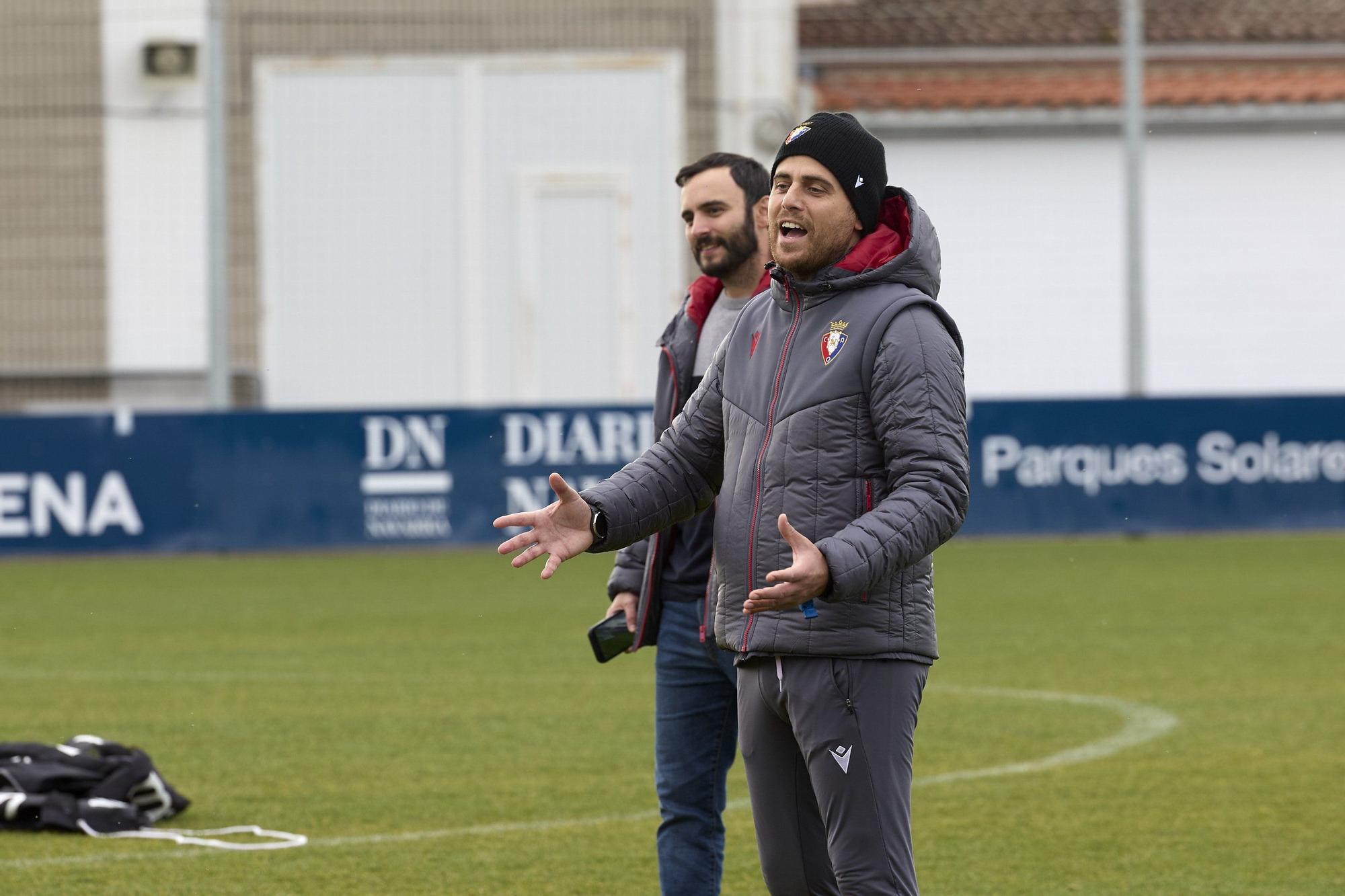 Entrenamiento de Osasuna en Tajonar el sábado 6 de diciembre