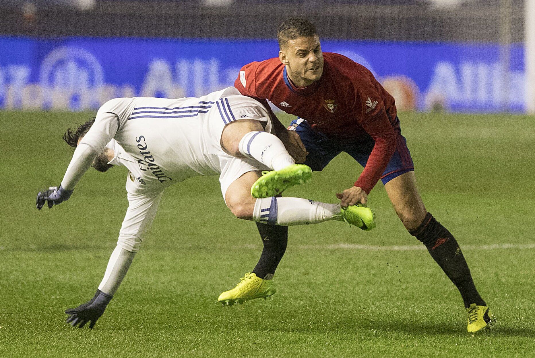 Tano Bonnín, en el momento de la lesión con Isco.