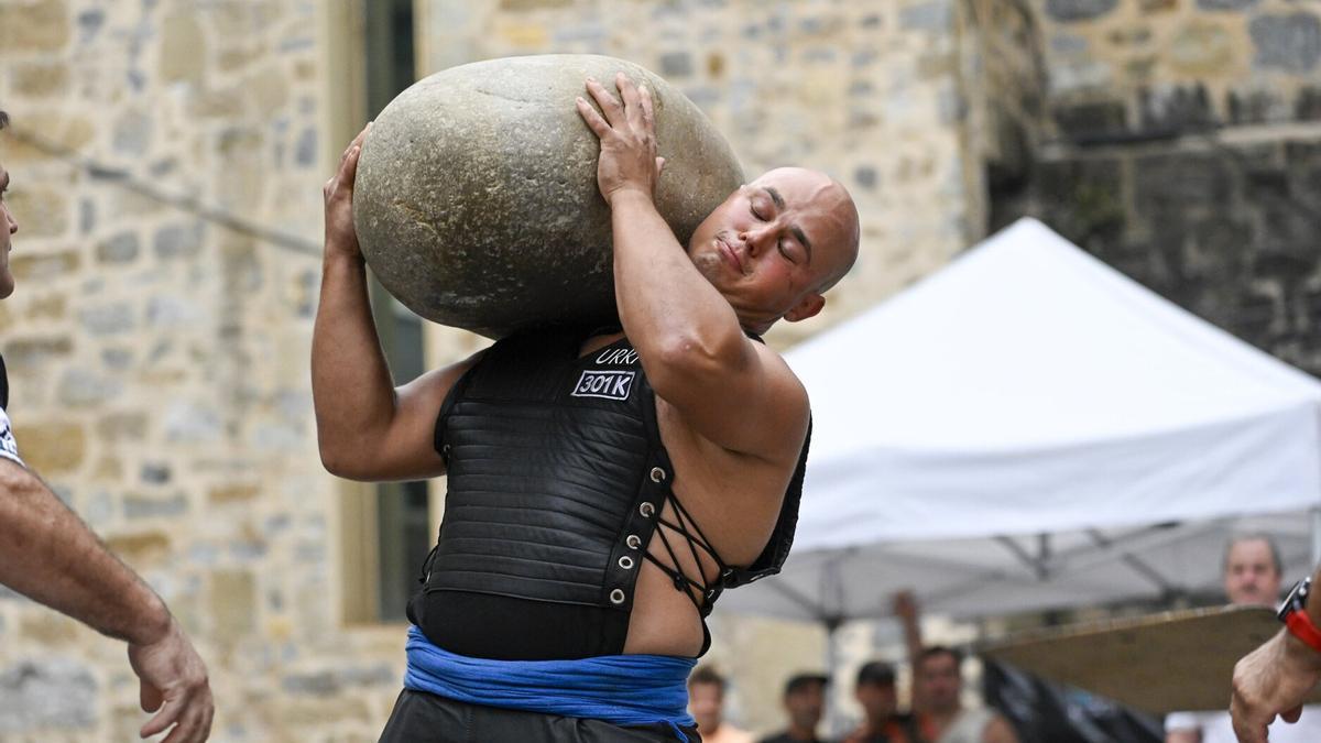 Mikel Lopetegi, con la Igeldoko Harria.