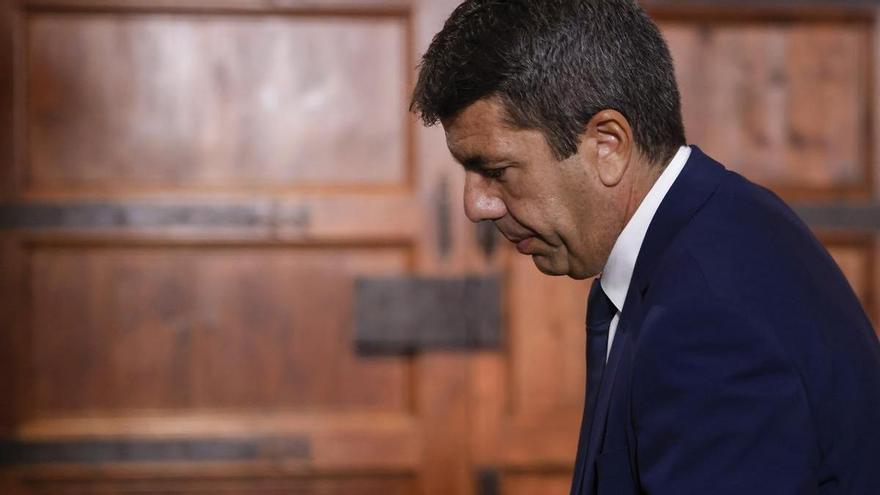 Mazón formaliza su dimisión como presidente de la Generalitat Valenciana en Les Corts