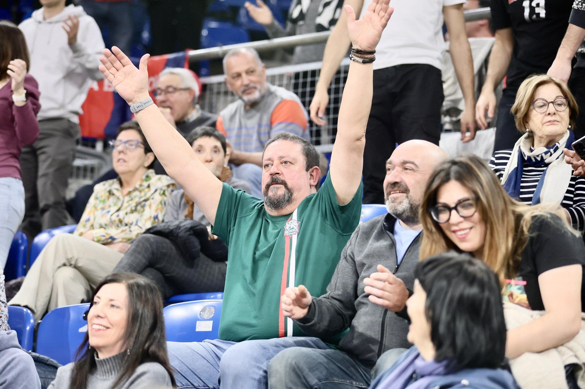 La afición azulgrana disfruta de la exhibición del Baskonia ante el Asvel