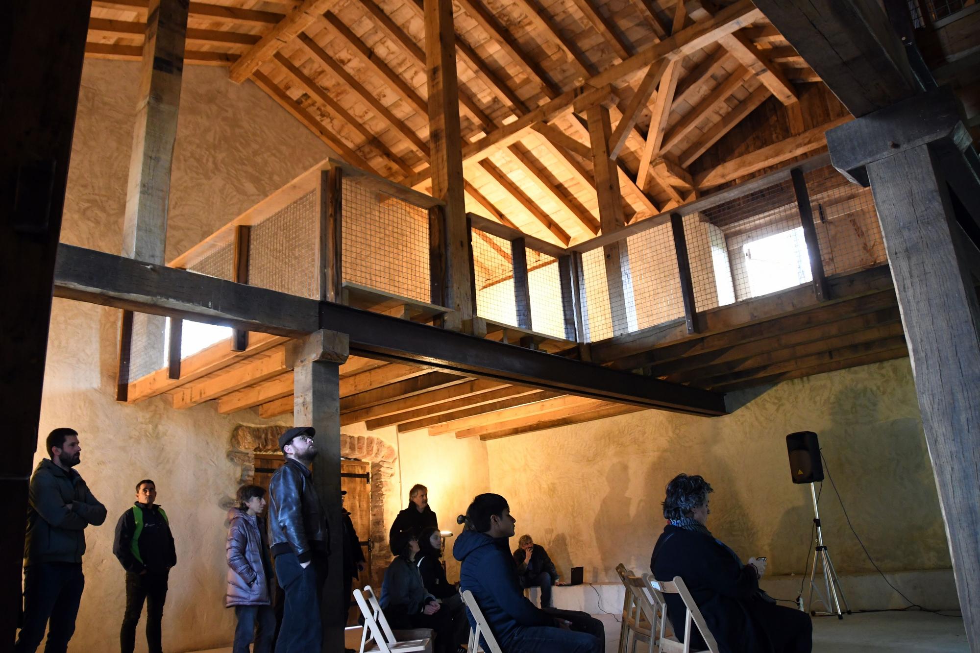 Interior de la casa Tomasenea reformado por los alumnos en el proyecto Baserriberri
