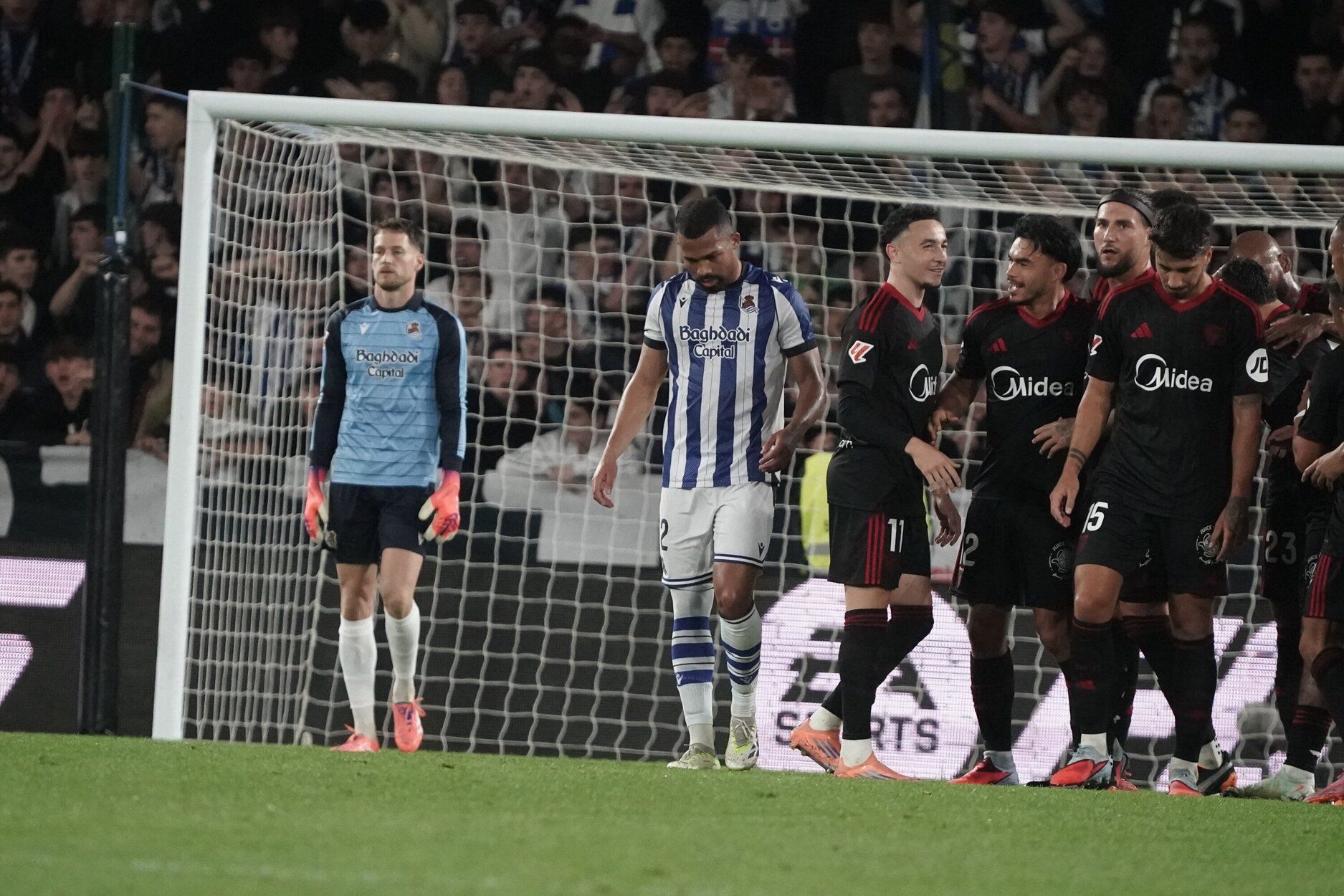 Las mejores imágenes del partido entre la Real y el Sevilla