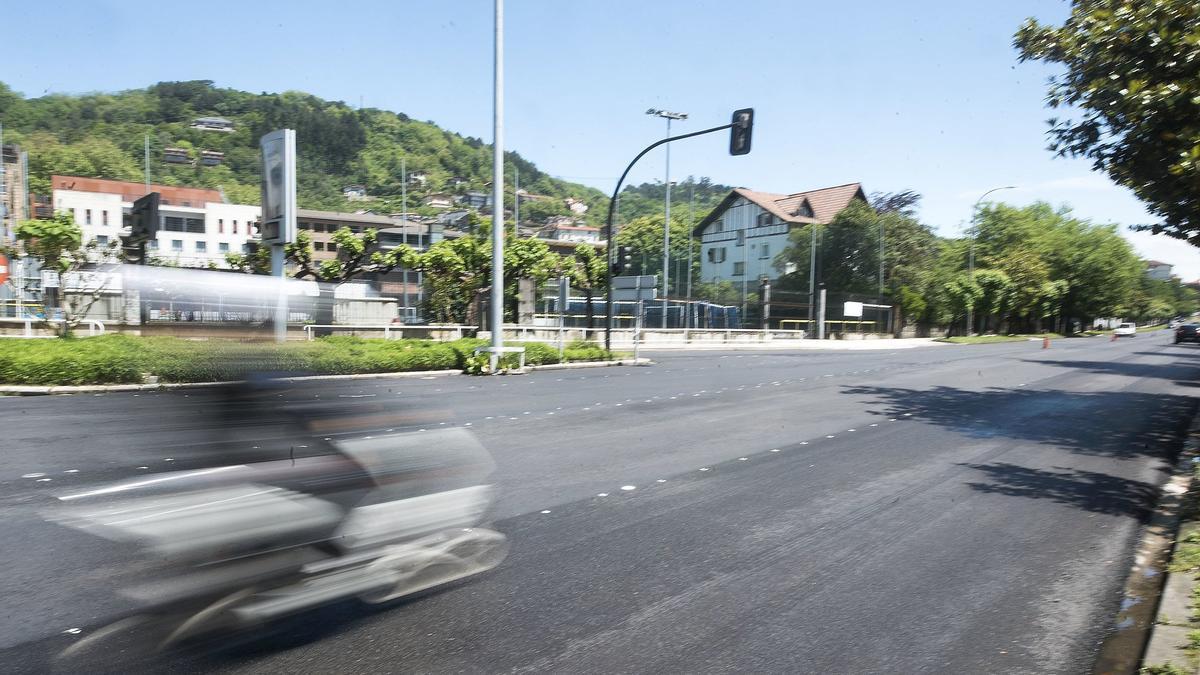 Imagen de archivo de la avenida de Navarra en Donosti.