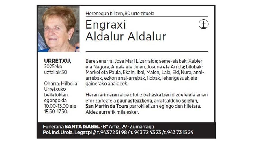 ENGRAXI ALDALUR ALDALUR