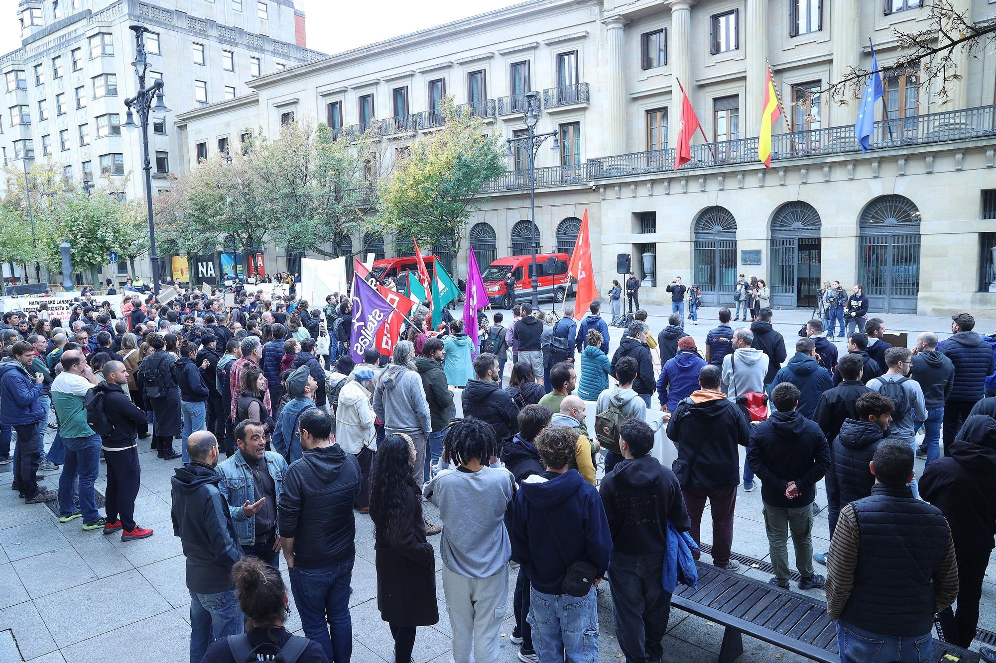 Fotos de la tercera jornada de huelga en la FP de Navarra