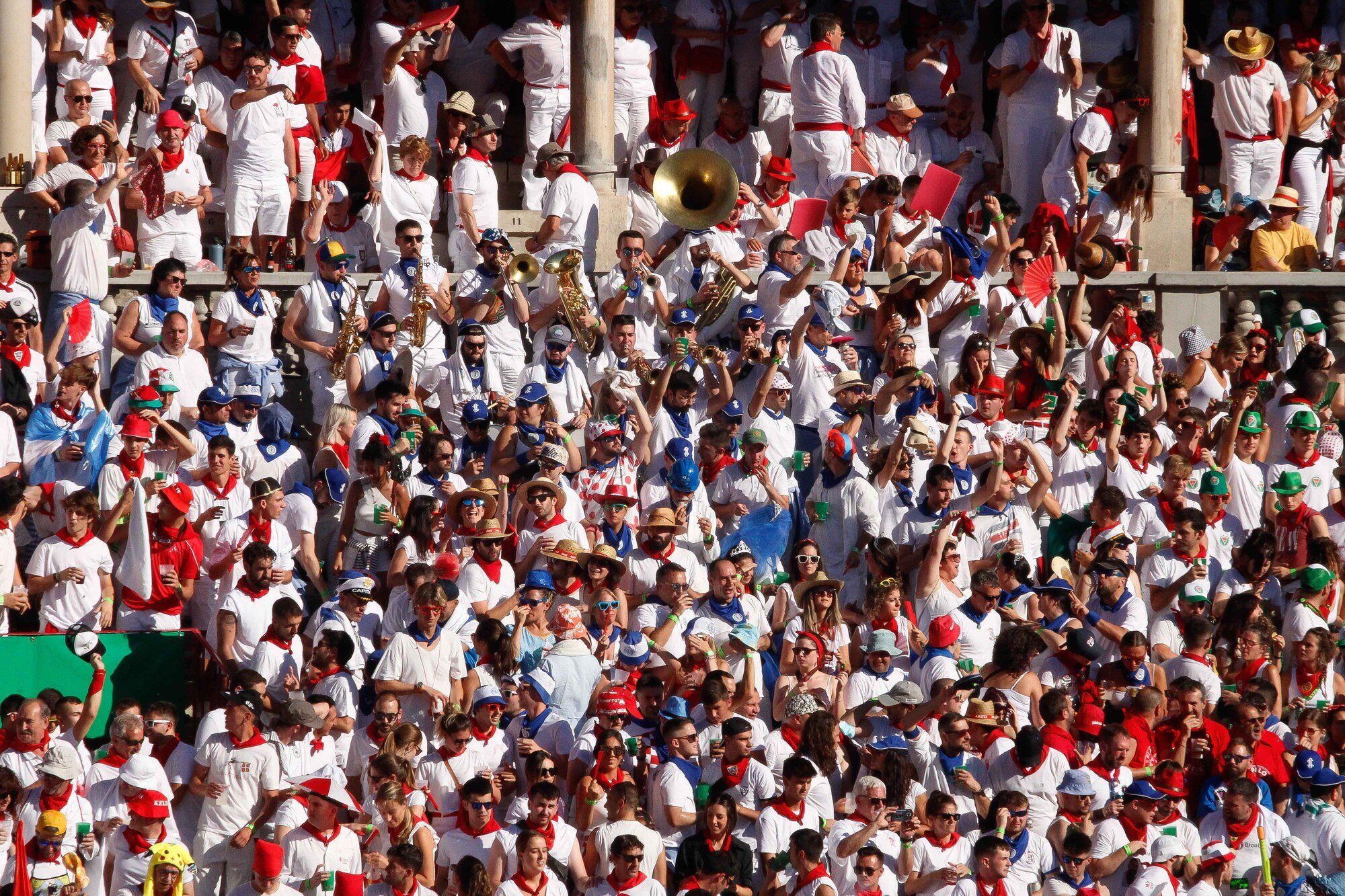 Ambiente en la Plaza de Toros el día 8 de julio