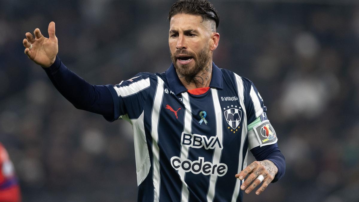 AME2363. MONTERREY (MÉXICO), 22/02/2025.- Sergio Ramosen un partido entre Monterrey y Atlético San Luis.