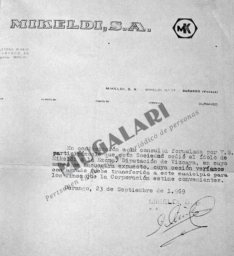 La empresa propietaria ya exigió su devolución en 1969.