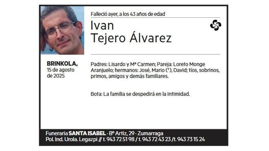 IVAN TEJERO ALVARES