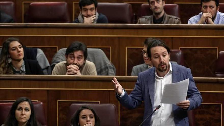 El líder de Unidos Podemos, Pablo Iglesias