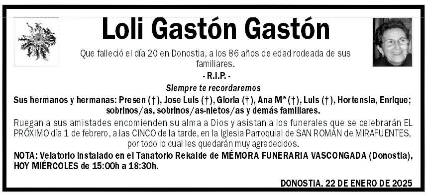 Loli Gastón Gastón