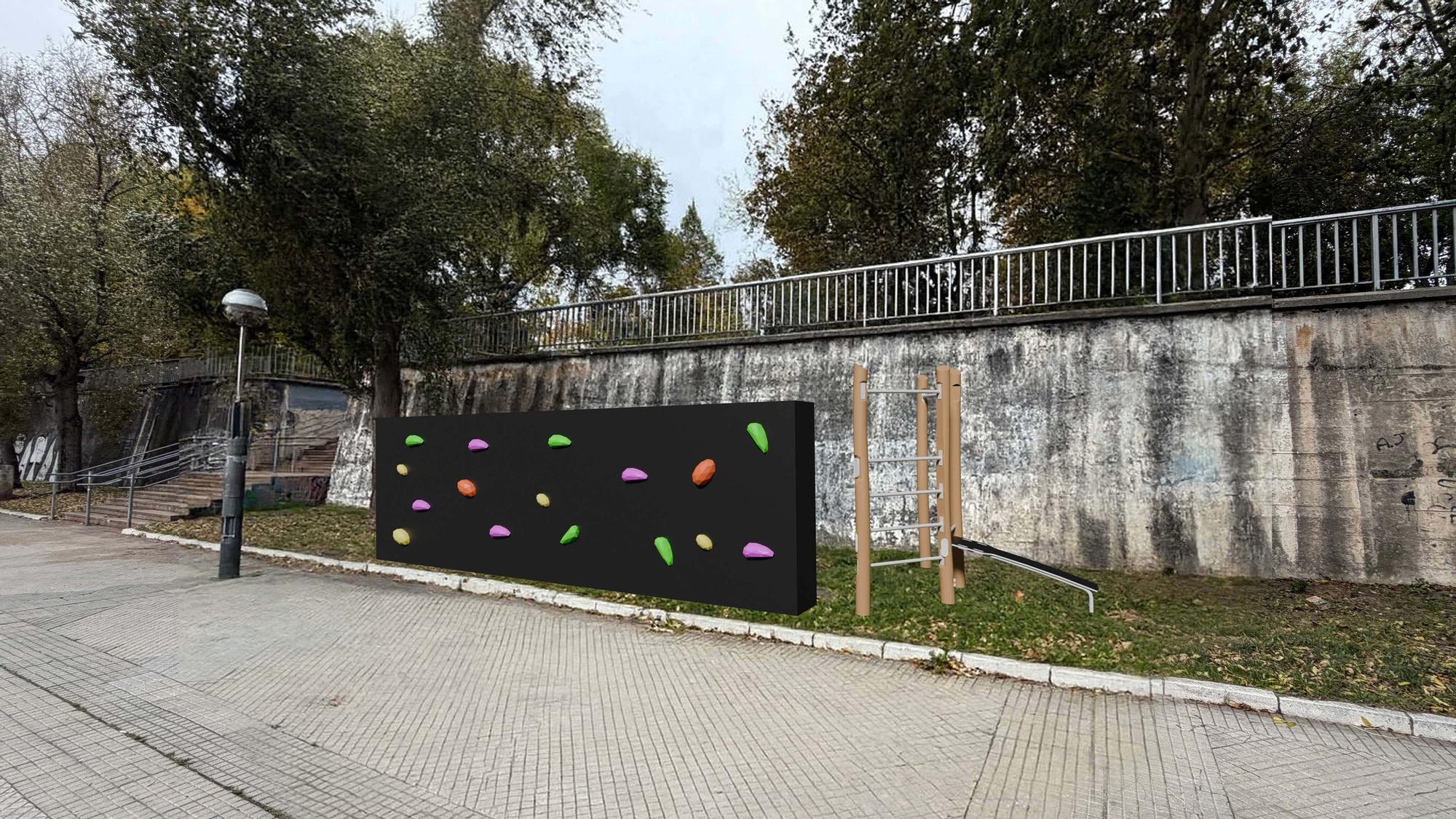 Recreación del proyecto para reformar el paseo Errekatxiki