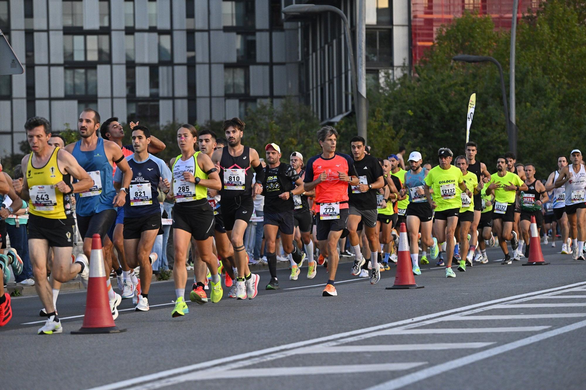El Bilbao Night Marathon, en imágenes