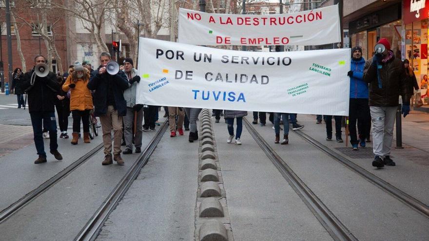 Los trabajadores de Tuvisa se manifestarán este miércoles en sus vehículos particulares