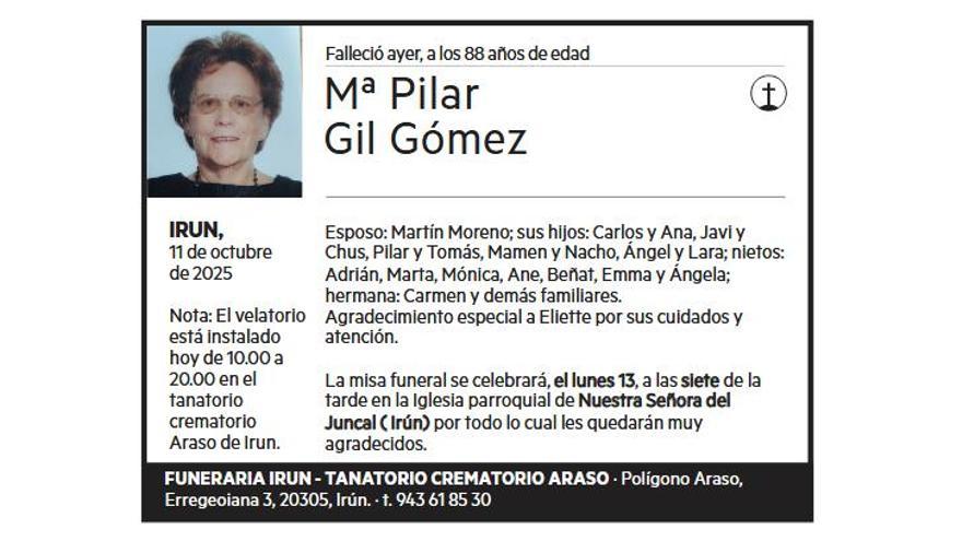 Mª PILAR GIL GOMEZ
