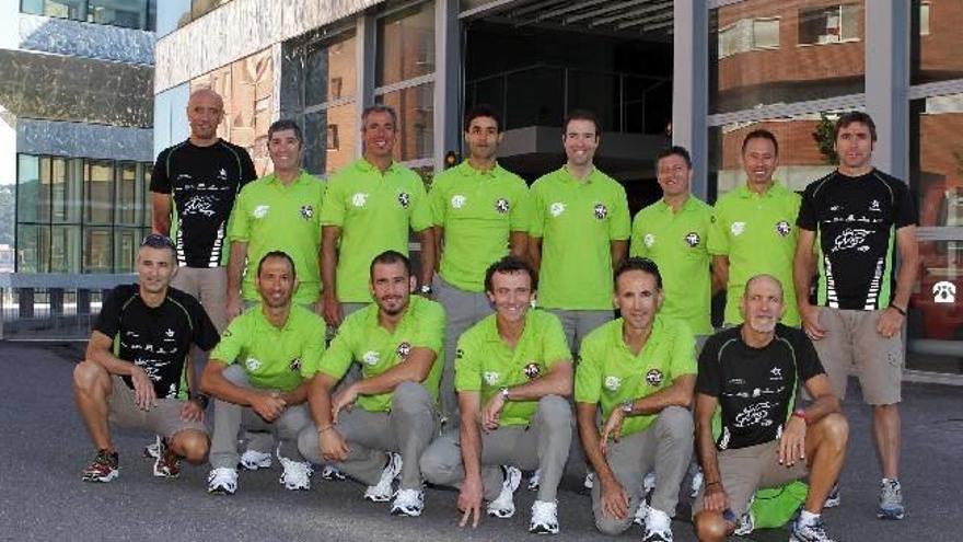 Miembros del equipo formado por policías y bomberos de Bilbao.