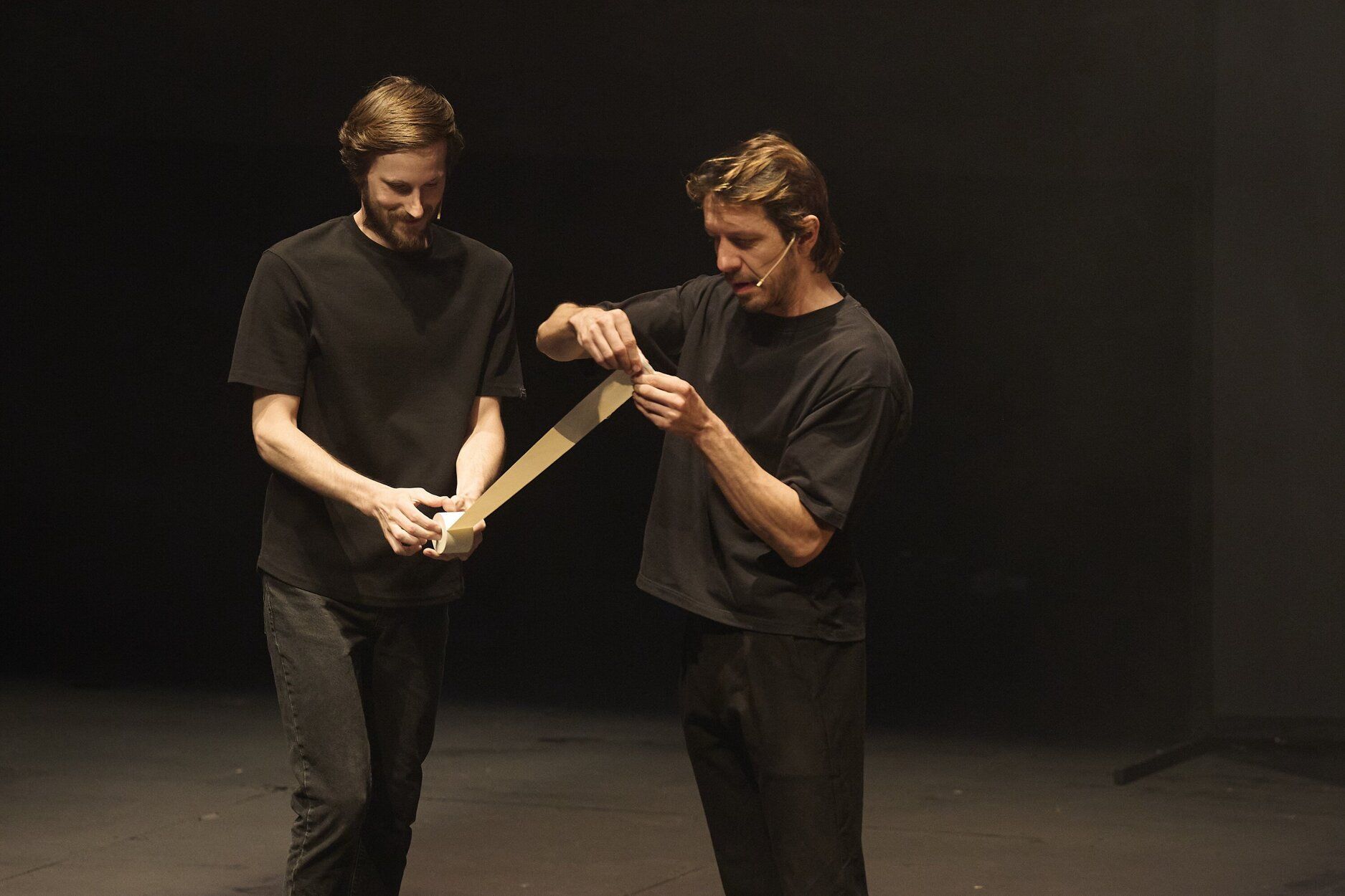 Imágenes de la representación de 'De Nao Albert y Marcel Borràs' en el Festival de Teatro de Olite