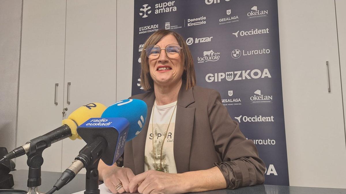 Tati Garmendia, durante su comparecencia de este miércoles.