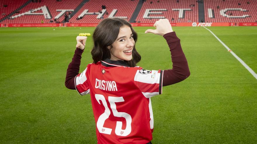 Cristina se viste del Athletic en el estreno del tour de Operación Triunfo 2025