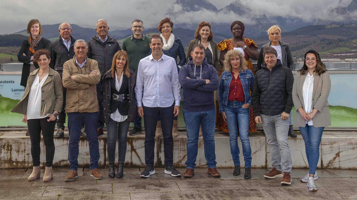 Imagen de archivo de la candidatura abadiñarra del PNV