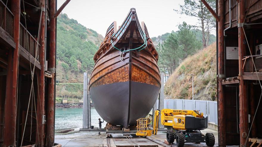 La nao &#039;San Juan&#039; aguarda ya su botadura