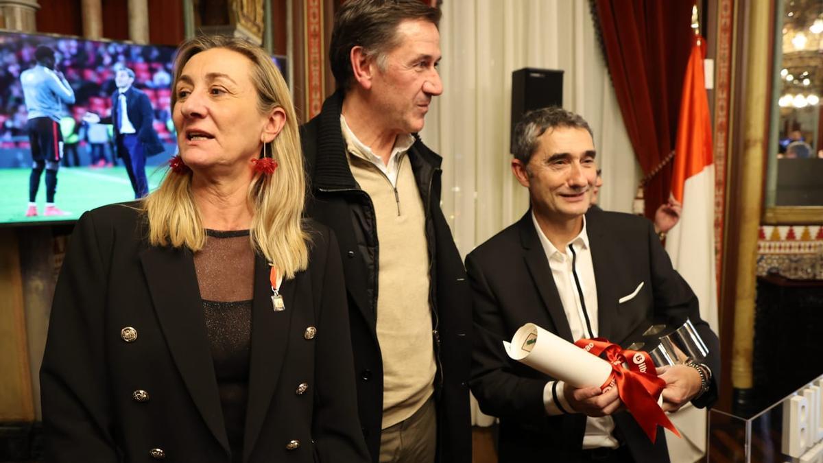 Ernesto Valverde fue elegido Ilustre de Bilbao en 2024.