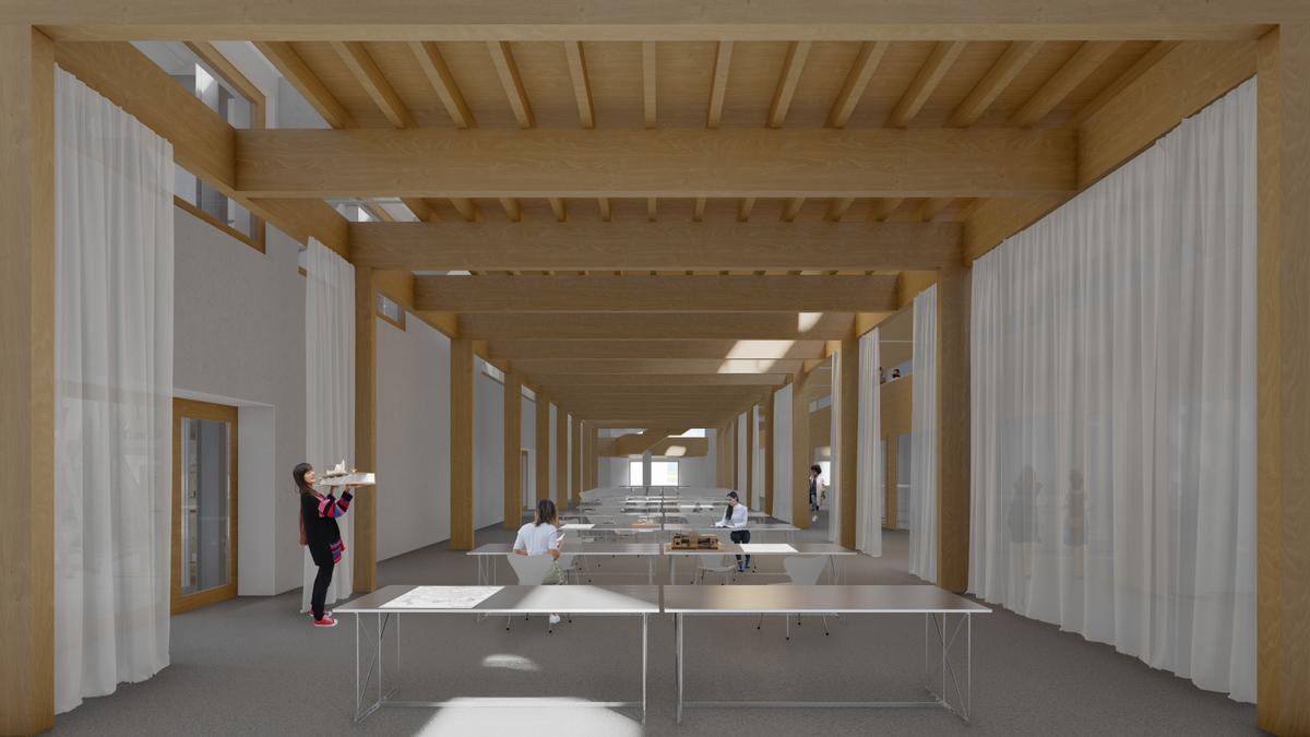 Simulación orientativa del interior del BAI