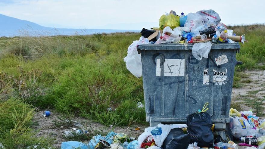 Imagen de un contenedor de basura.