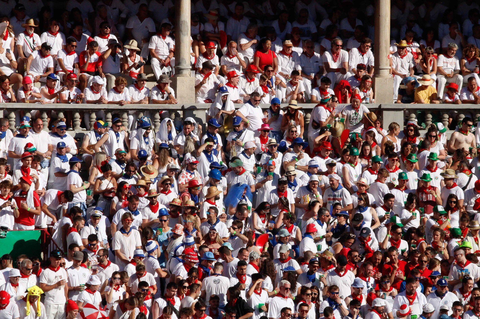 Ambiente en la Plaza de Toros el día 8 de julio