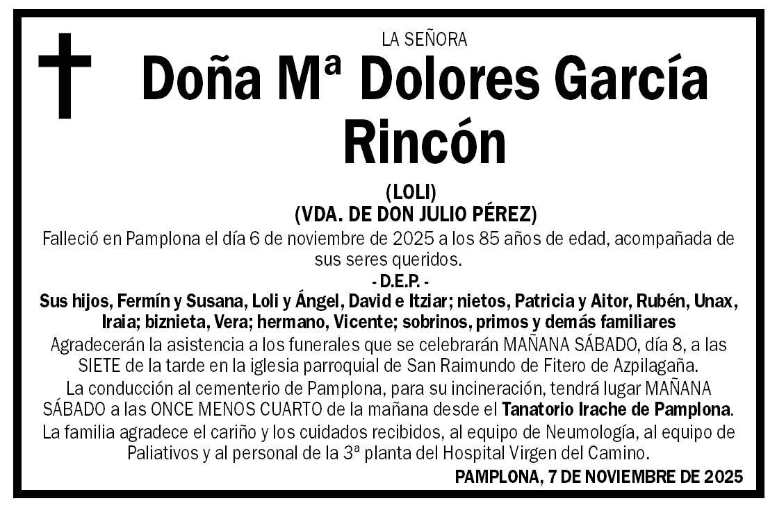 Mª Dolores García Rincón