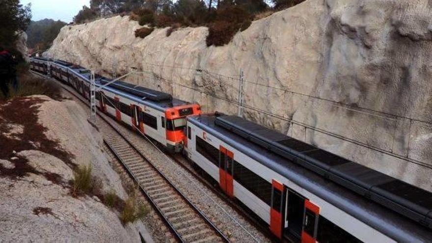 Estado en el que quedaron los dos trenes tras la colisión.