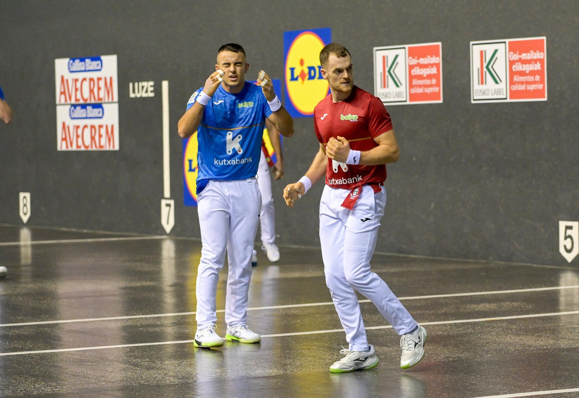 Larrazabal-Mariezkurrena II superan a Laso-Albisu en la tercera jornada del Campeonato de Parejas.
