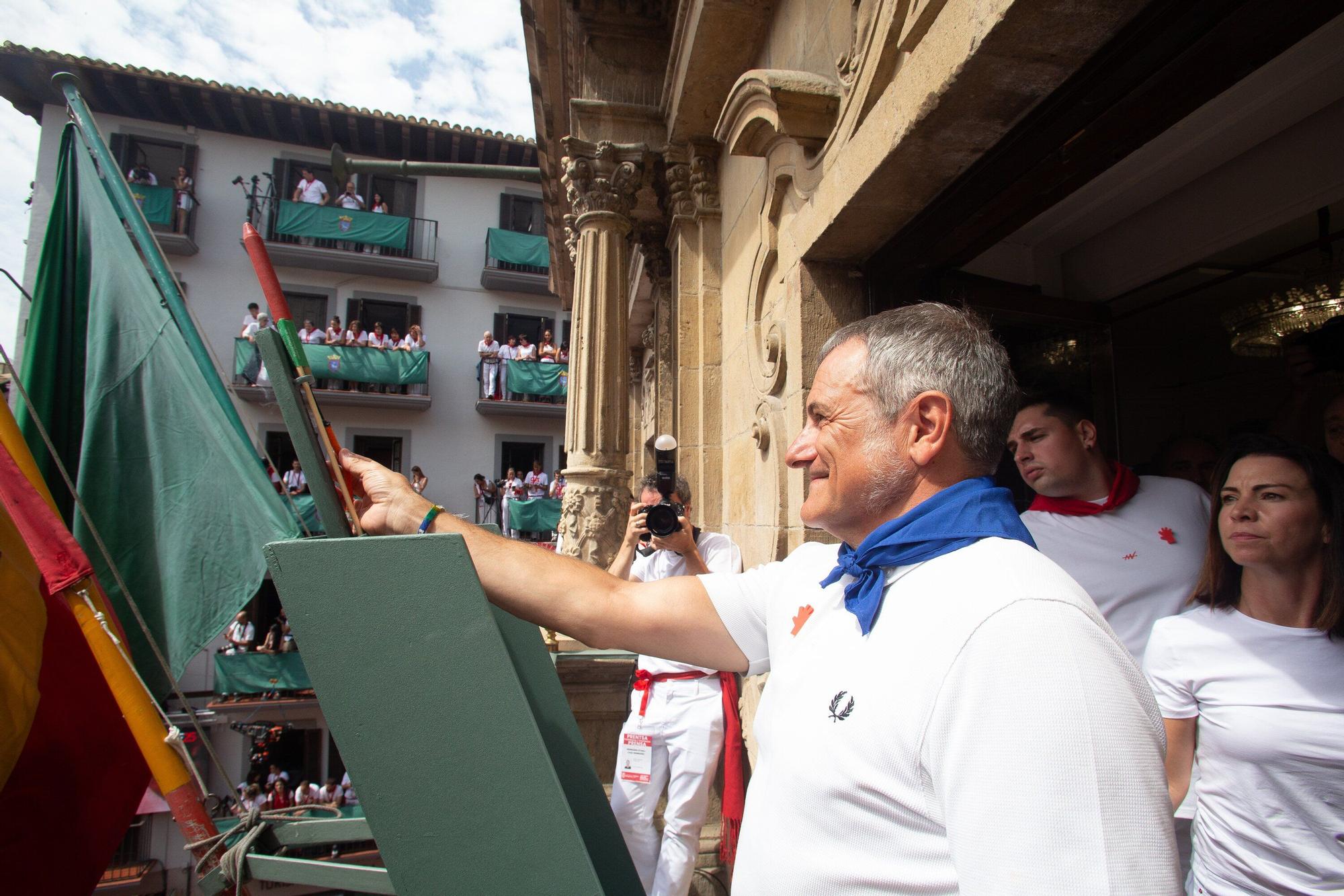 Fotos del  Chupinazo de San Fermín 2025 en Pamplona: ¡La fiesta más internacional se enciende con un grito solidario por Palestina!