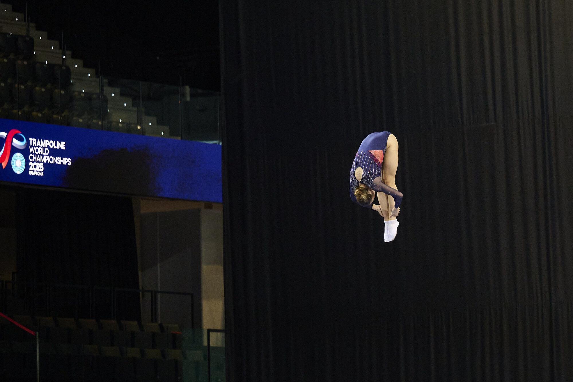 Las fotos más espectaculares del Mundial de gimnasia de trampolín en Pamplona
