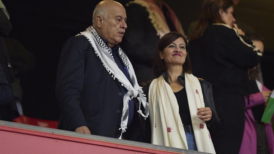 La ministra Sira Rego destaca el &quot;apoyo a Palestina&quot; de un San Mamés &quot;abarrotado&quot;