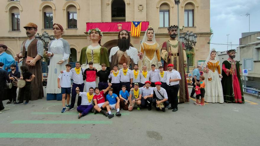 Los Gigantes y Cabezudos de Lazkao, presentes en las fiestas de Vilassar de Dalt