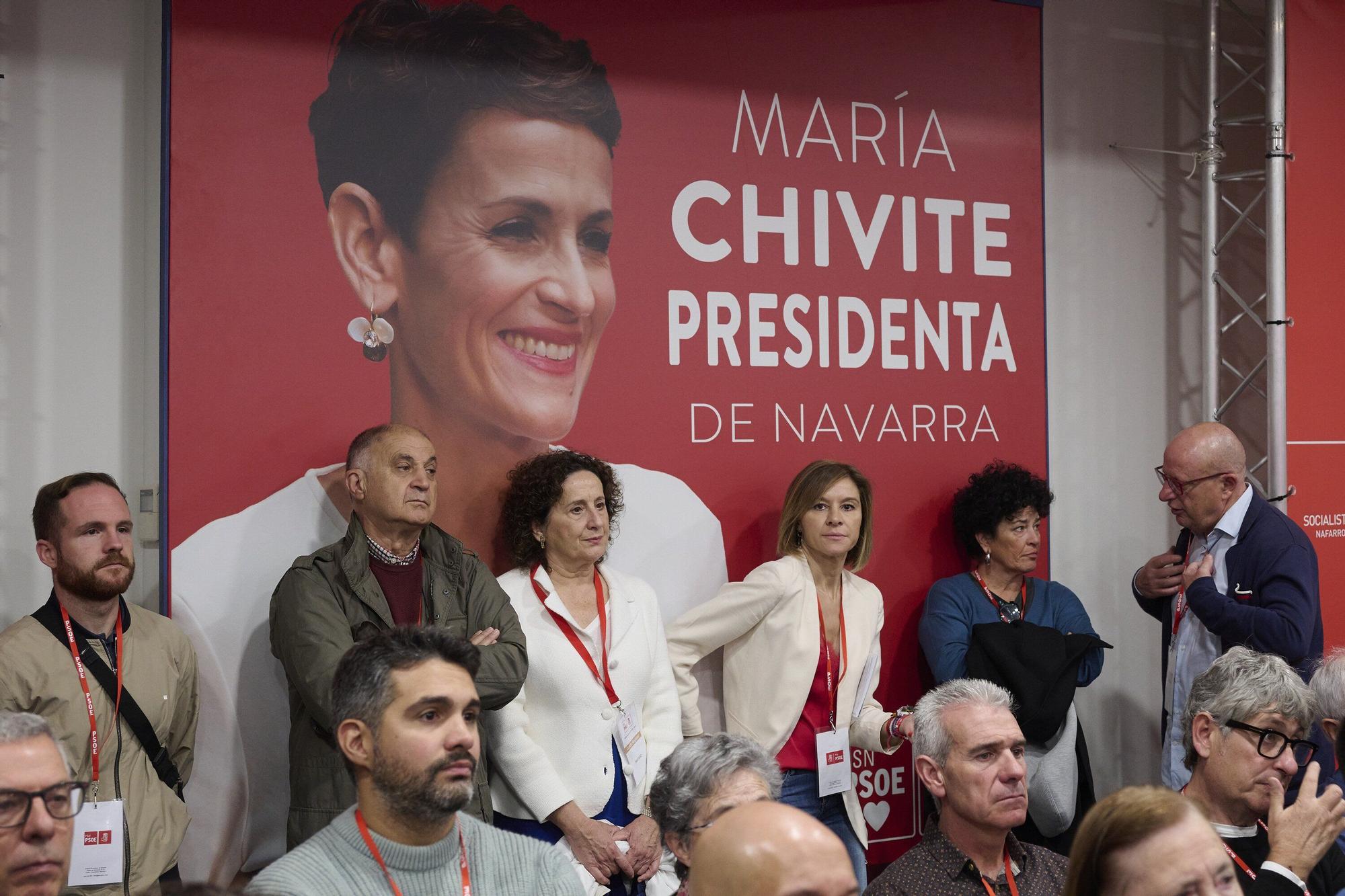 Fotos del Comité Regional del PSN-PSOE en Pamplona