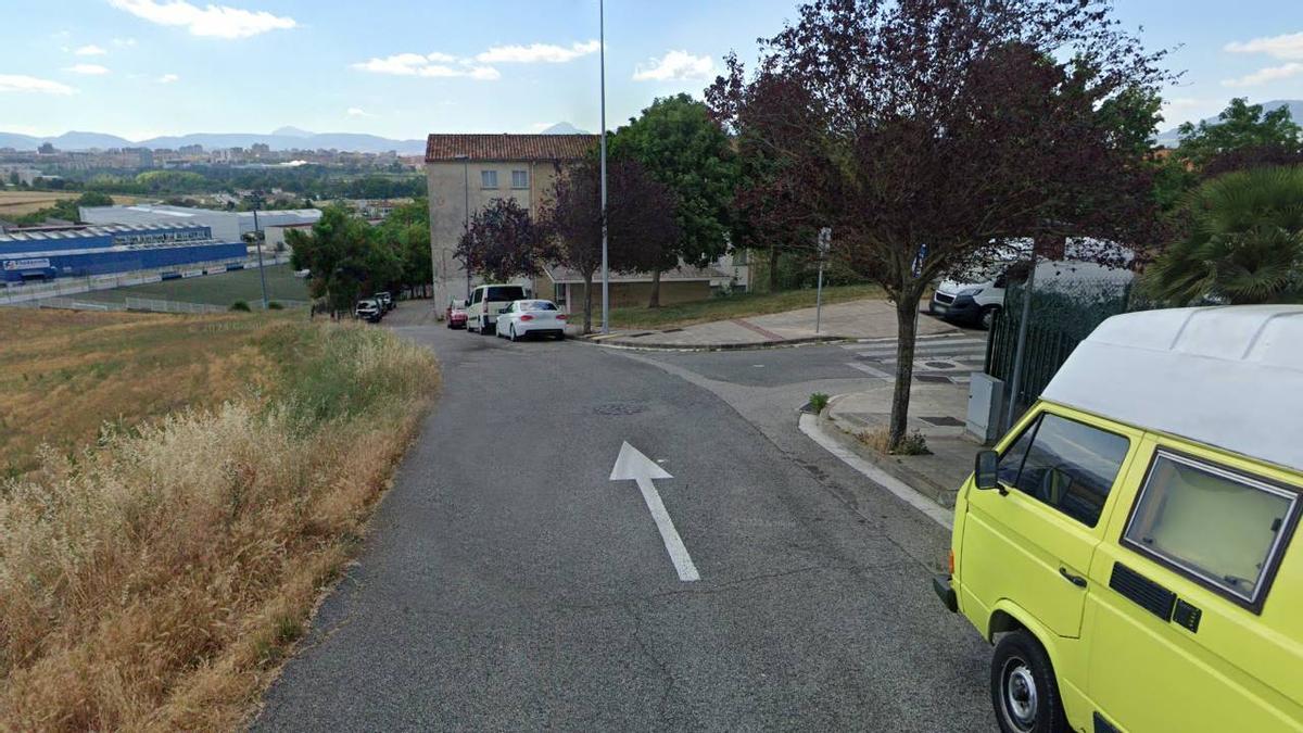 Vista de la calle Altos de Orkoien.