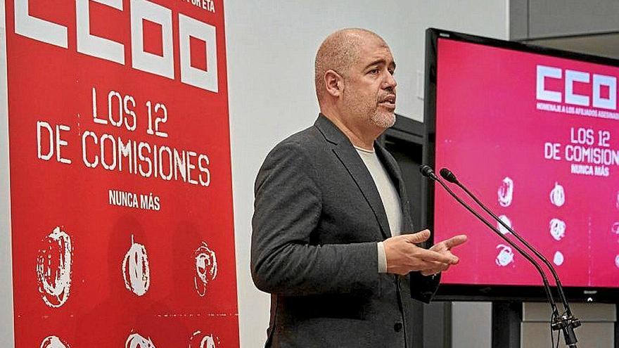 Unai Sordo, en su intervención de ayer en Vitoria. Foto: Efe