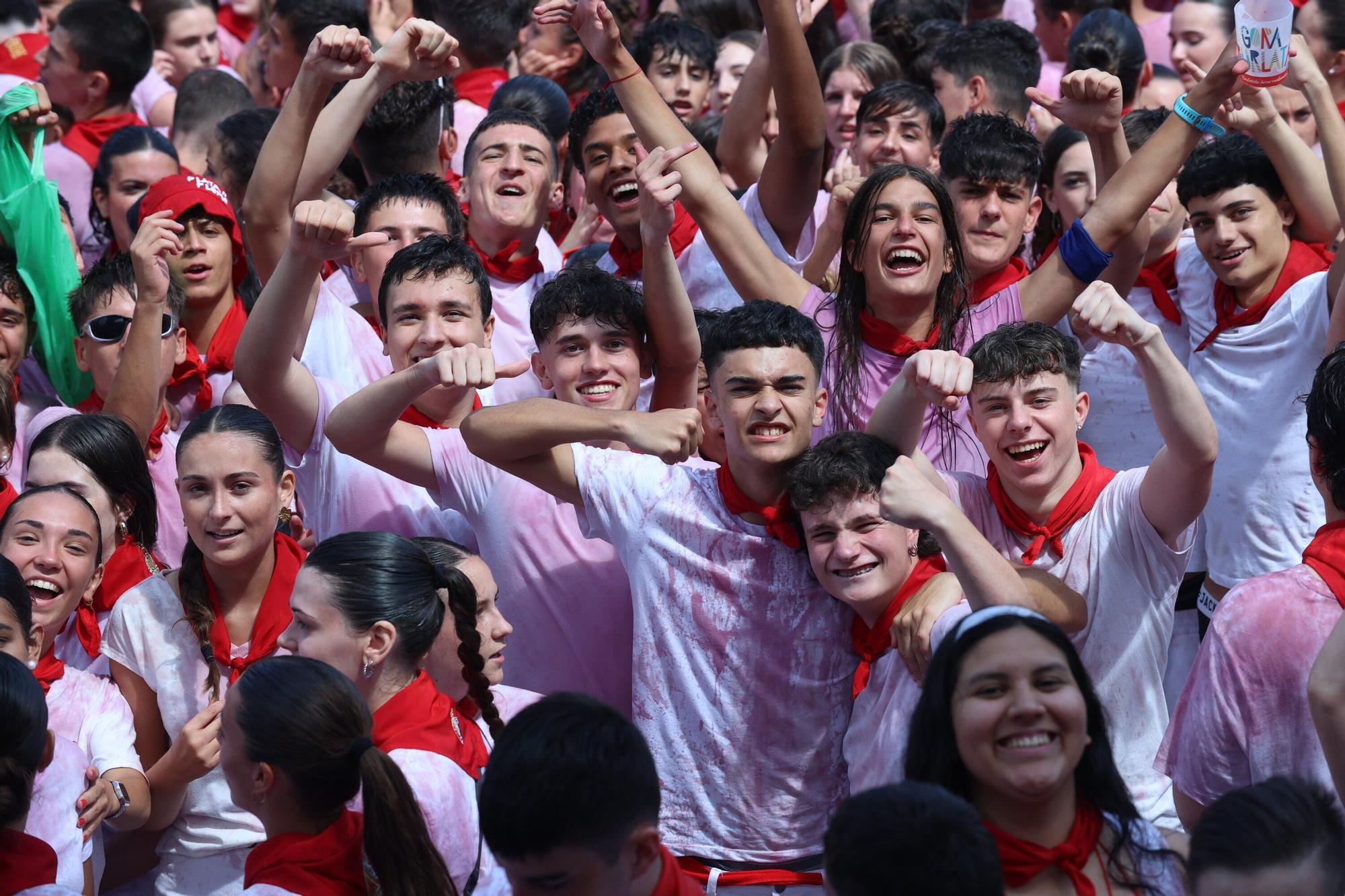 Fotos del  Chupinazo de San Fermín 2025 en Pamplona: ¡La fiesta más internacional se enciende con un grito solidario por Palestina!