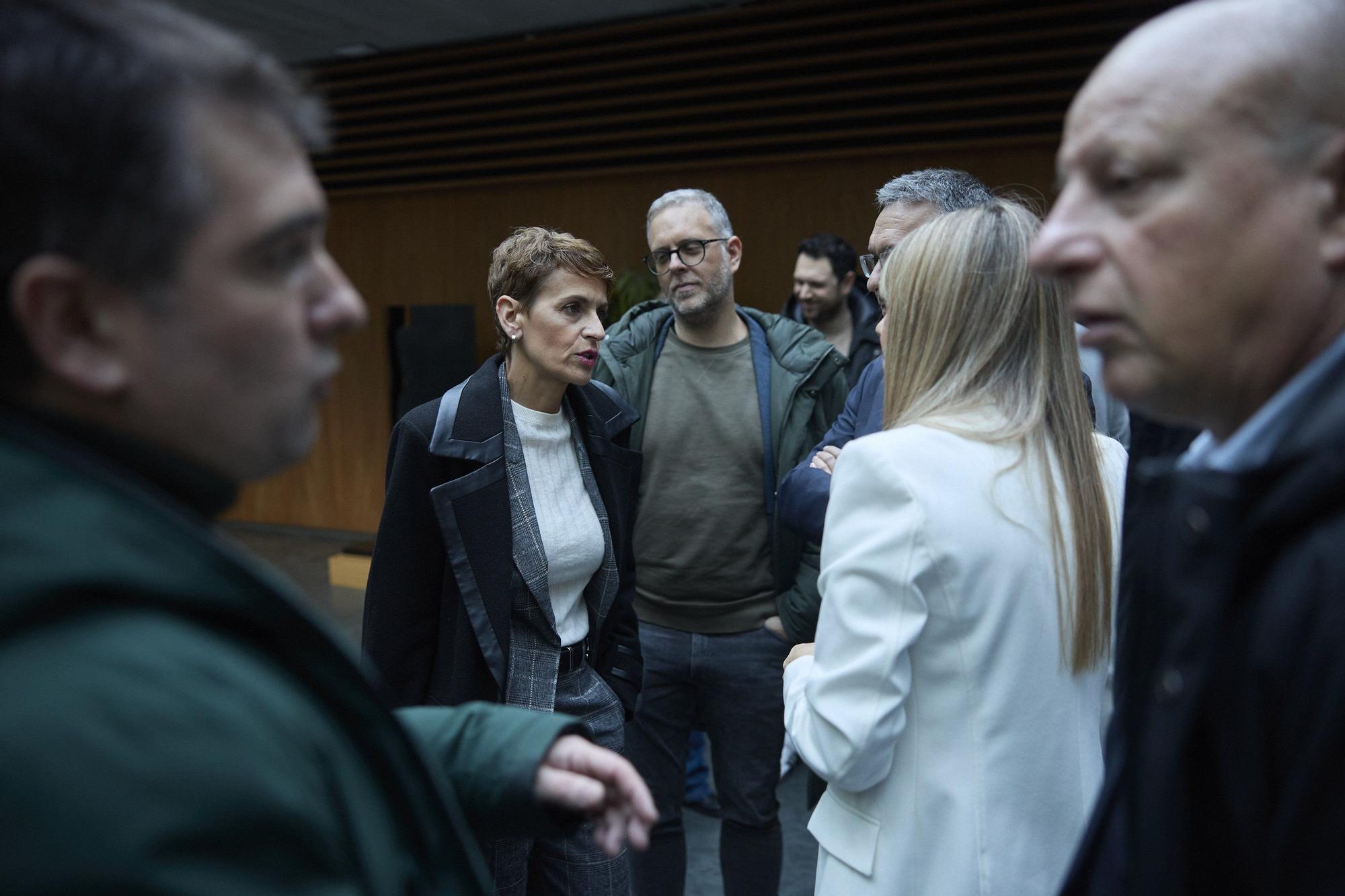 Fotos del pleno del Parlamento de Navarra del 27 de noviembre