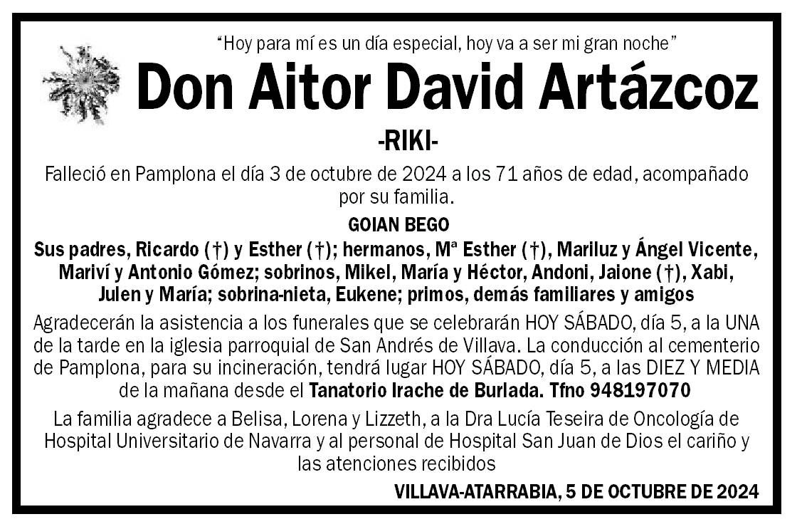 Aitor David Artázcoz