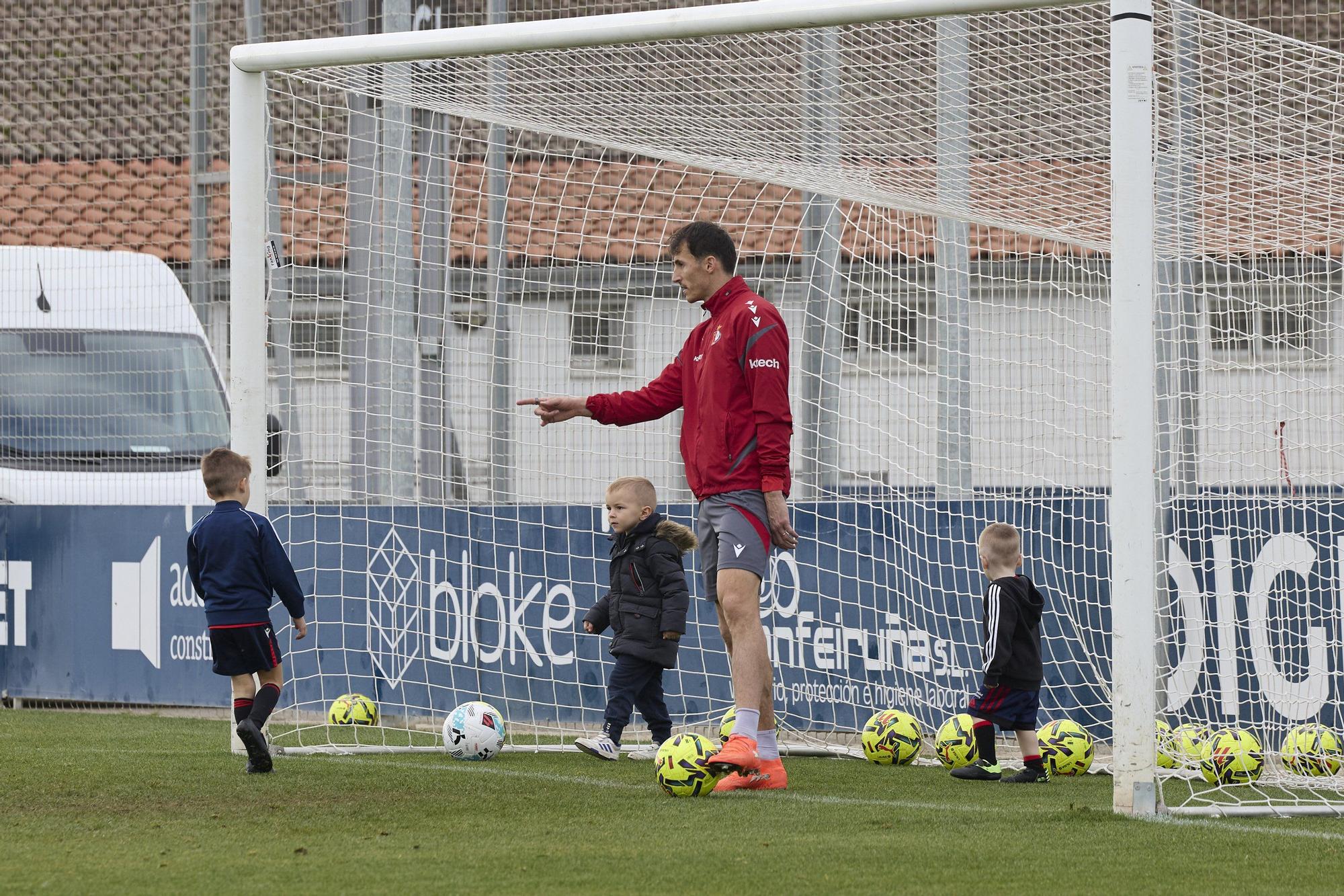 Entrenamiento de Osasuna en Tajonar el sábado 6 de diciembre