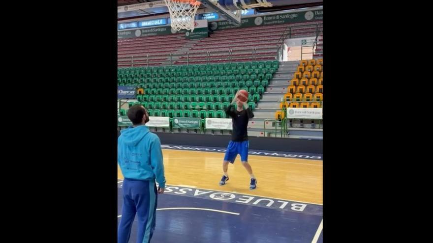 Polonara ya se entrena sobre una cancha de baloncesto