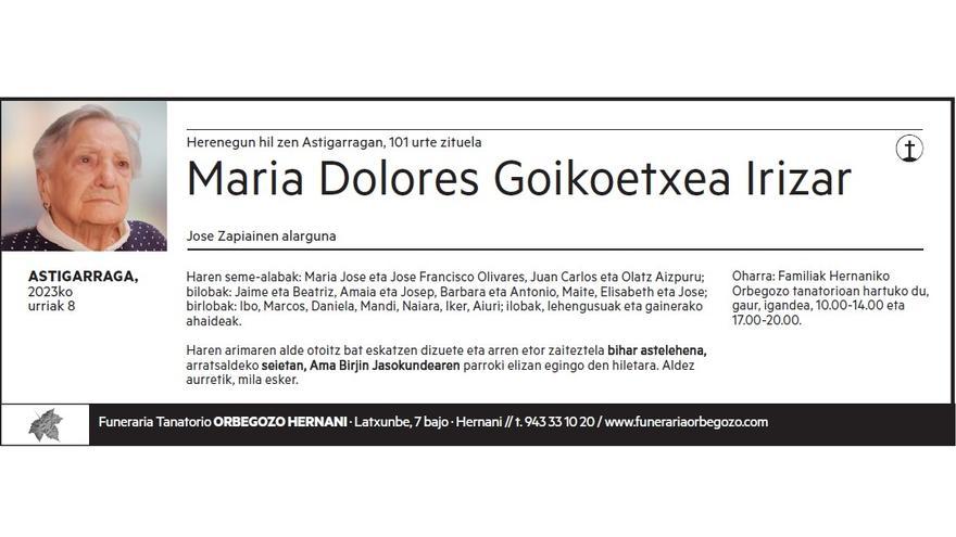 Maria Dolores Goikoetxea Irizar