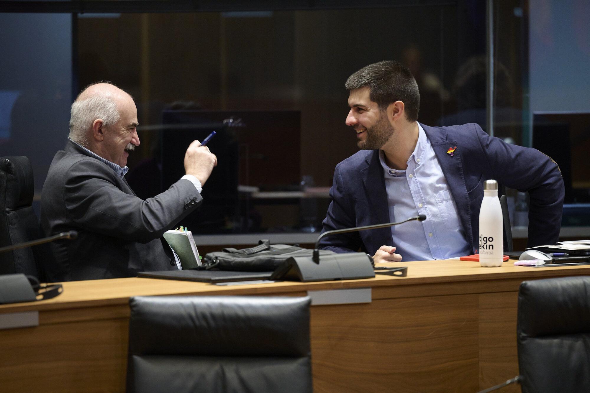 Fotos del pleno del Parlamento de Navarra (jueves 25 de septiembre de 2025)